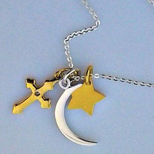 VERMEIL AND SILVER PENDANT